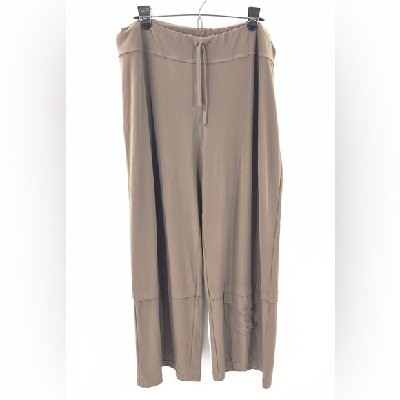 Sympli Canada High Rise Wide Leg Pants Womens Size 16 Pull On Stretch Leg Pocket - Picture 1 of 9